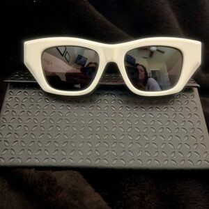 Alaia Chic White Sunglasses..never worn , original packaging and tag